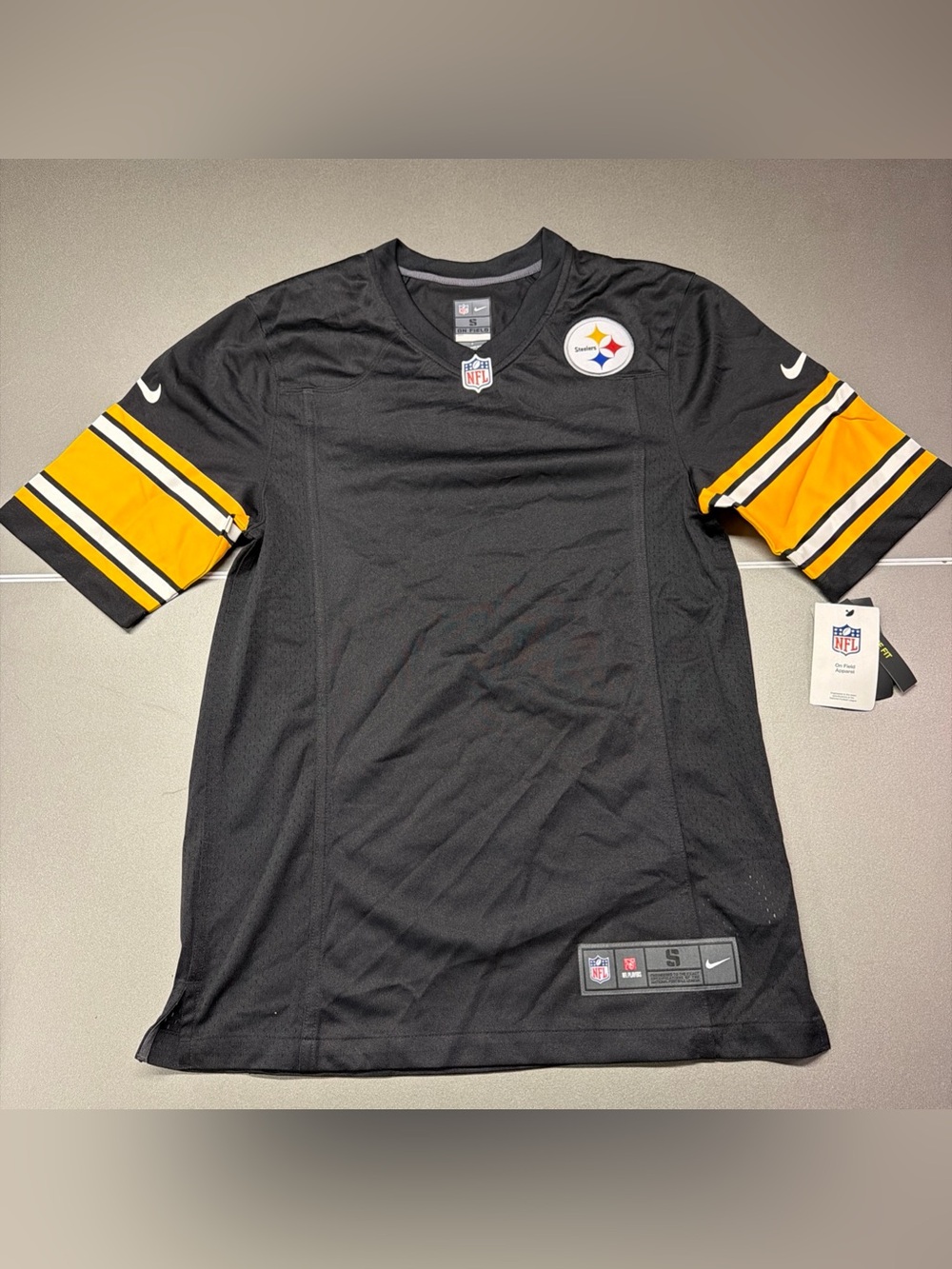 Nike NFL ON-FIELD Pittsburgh Steelers Blank Jersey Black Men’s Small Brand NEW‎